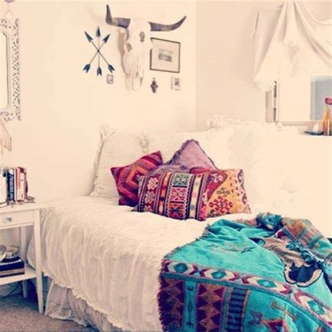 Take this same easy idea and apply it to large photo frames. home accessory, aztec, boho, pillow, pillow, blanket ...