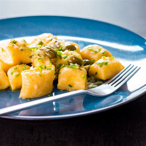 Ricotta Cheese Gnocchi In A Caper Butter Sauce Krumpli