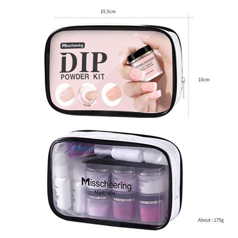 Nail Dipping Powder Starter Kit Acrylic Dip System Manicure Drill Bits File Set Ebay