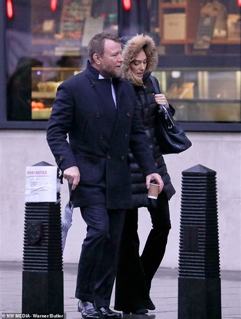 Guy Ritchie 50 And Jacqui Ainsley 37 Wrap Up Warm As They Hit The