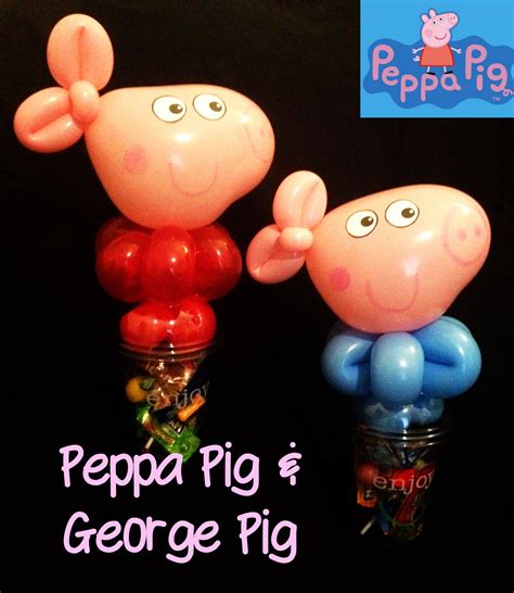 Peppa Pig And George Pig Balloon Candy Cups Peppapig Peppa Pig