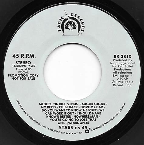 Stars On 45 Medley 1981 Ar Vinyl Discogs
