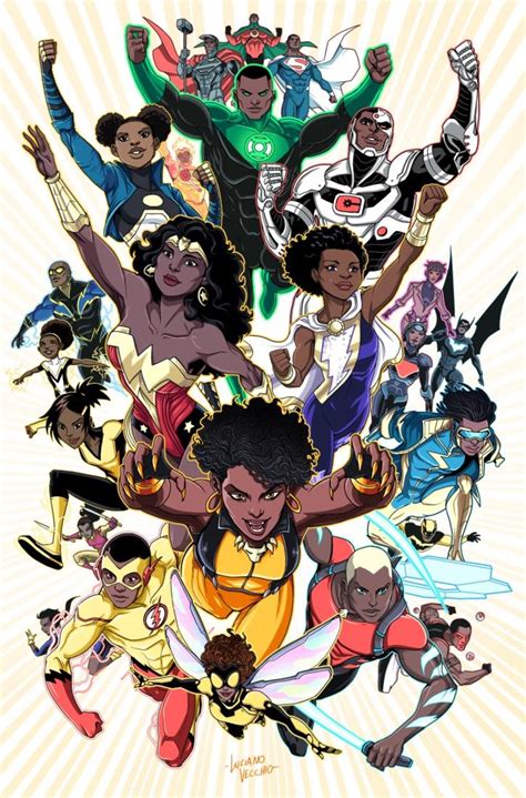 Black Super Heroes Of The Dcu By Luciano Rdccomics
