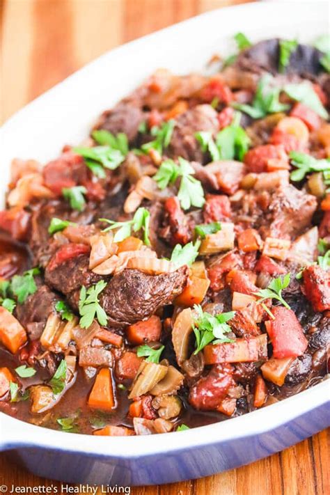 Try donal's irish beef stew or mary's rich beef stew with mushrooms. Slow Cooker Red Wine Beef Shank Stew Recipe