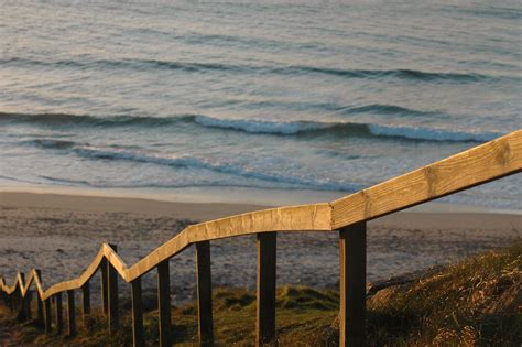 Beach Steps Handrail Cornwall Guide Images