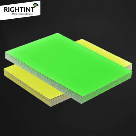 Rightint Digital Printing Carton A4 Oem Fluorescent Sticker Paper