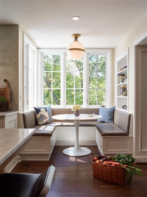 Laminate tables can be made from a huge variety of colors and textures, the shape and edges of the table can also be changed to create unique pieces to match your booths. Pictures of Beautiful Kitchen Table Design Ideas From HGTV ...
