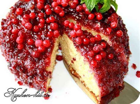 Butter mit zucker und salz schaumig schlagen. Kuchen-hit.de » Preiselbeer Kuchen Rezept