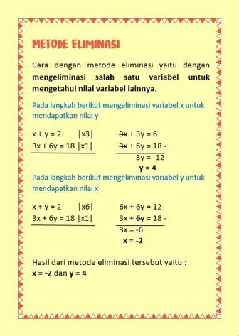 Cara Menyelesaikan Sistem Persamaan Linear Dua Variabel SPLDV Wiki Matematika Bahasa Indonesia