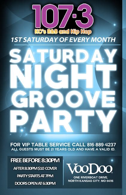 The 1073 Saturday Night Groove Party 107 3 Kmjk Fm