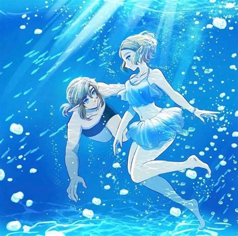 Botw Underwater Couple By Kaidosakura On Twitter