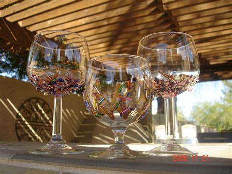 Beaded Wine Glasses Super Simple With Terri O