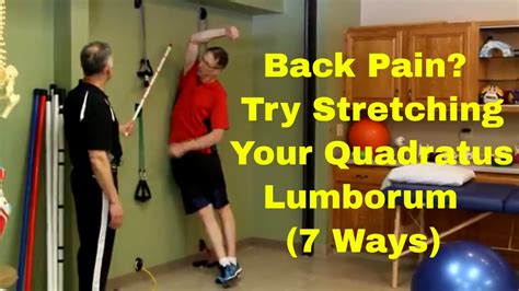Back Pain Try Stretching Your Quadratus Lumborum Ways Youtube