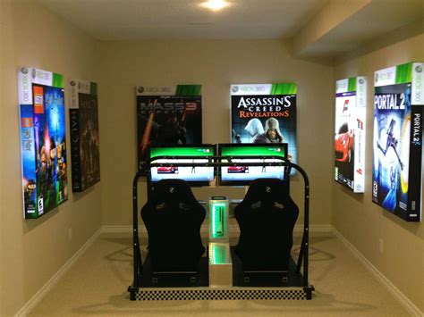 Create the ultimate gaming space. Visited a model home today, this was in the basement ...
