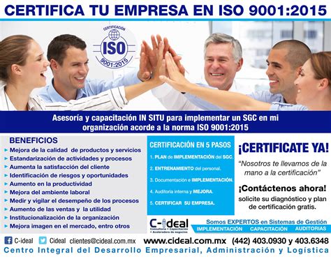Certificacion Iso 9001 2015 Servicios