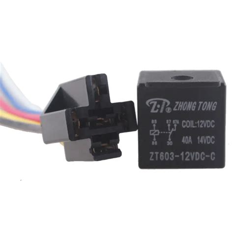 Ee Support 5 X Truck Auto Dc 12v 40a Amp Spdt Relay And Socket 5pin