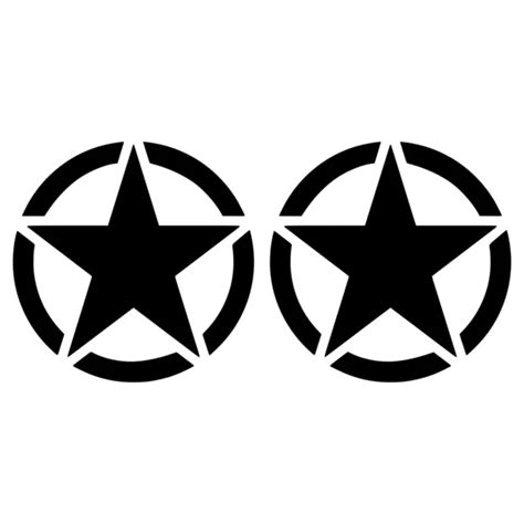 Army Usmc Military Invasion Star Vinyl Decals 2 Select Color And Size