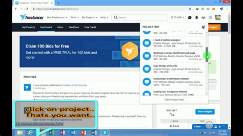 How To Bid On Project In Freelancer And Login Into Freelancer Or Signup