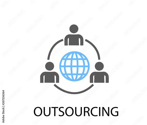 Outsourcing Icon Stock Vector Adobe Stock