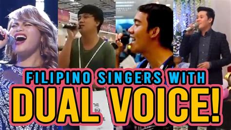 best filipino singers with dual voice youtube