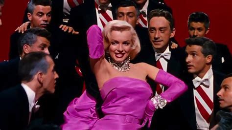 Marilyn Monroe Gentlemen Prefer Blondes Pink Dress Diamonds Are A Girls Best Friend L Officiel