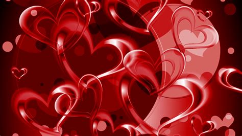 Valentine Day Graphic Design With Red Hearts Video Animation Hd