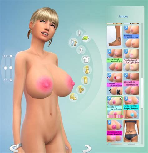 Sims 4 Airplanerandys Custom Nipple Tattoo Overlay 12142016