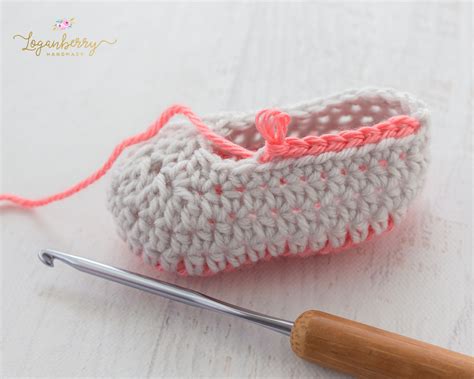 Crochet Baby Shoes Free Pattern Loganberry Handmade