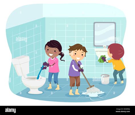 Cleaning Child Toilet Cut Out Stock Images And Pictures Alamy