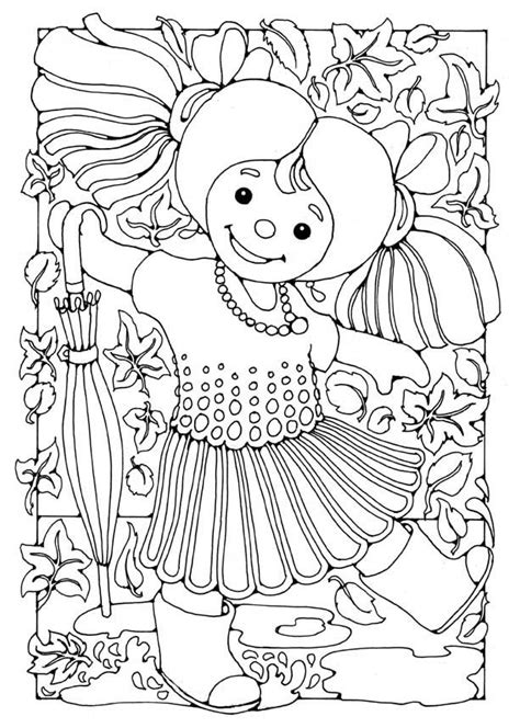 Disegni gratis da colorare e stampare. Disegno da colorare bambola - bimba - Disegni Da Colorare ...