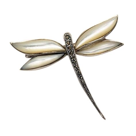 Silver Art Nouveau Dragonfly Brooch Deco Shop