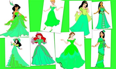 Green Dresses S Princess Classic Disney Photo 8932997 Fanpop