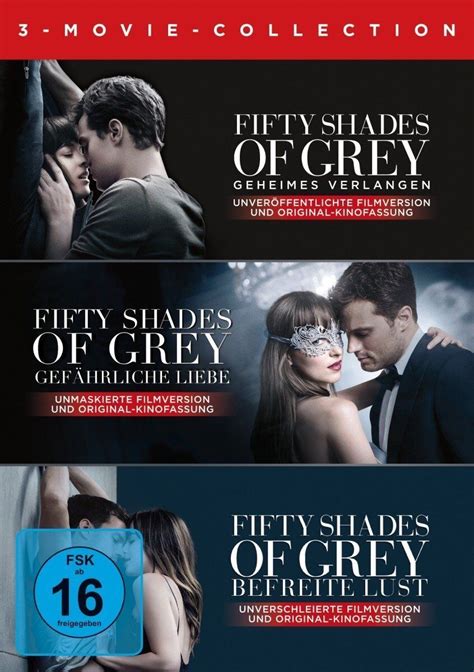 Fifty Shades Of Grey 1 3 Geheimes Verlangen GefÄhrliche Liebe Befreite Lust Dvd 5053083152864 Ebay
