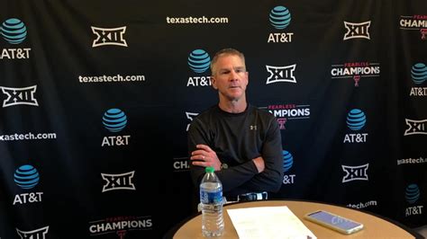 Texas Tech Coach Tim Tadlock Discusses Losing Series But Winning Final