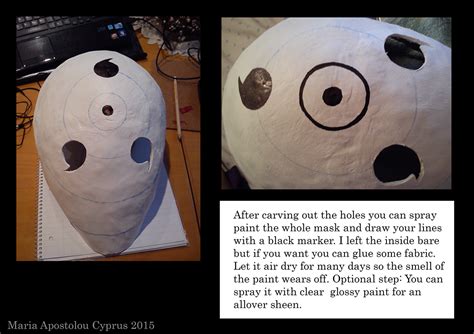 Crafting How To Make An Obito Uchiha Mask On Behance