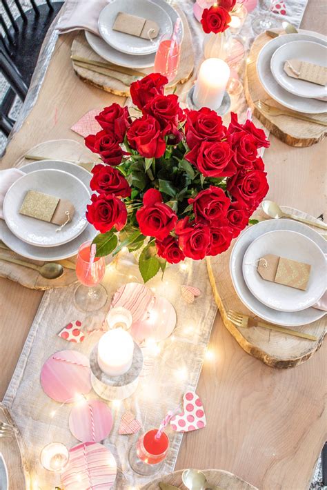 10 Simple Valentine Table Decorations Decoomo