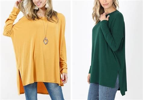 Zulily Shirts On Sale Comfy Tunics For Fall Only 1299