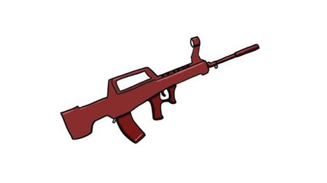 M416突击步枪简笔画（简笔画） 趣味科普帮
