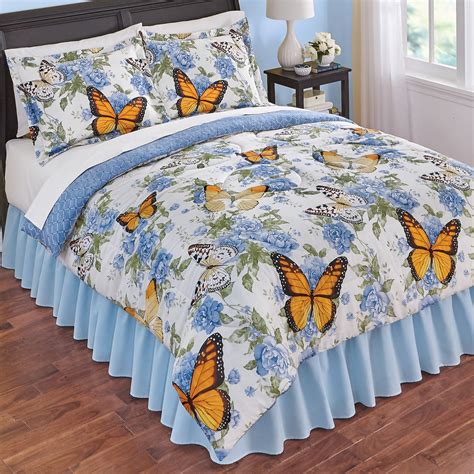 Animal print blankets animal print comforter sets animal print duvet. Nadine Reversible Rose Butterfly Comforter Set ...