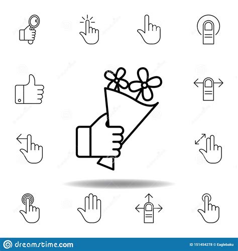 We streamline and refine your existing software development workflow so that managing your tasks (and your team's tasks) is no longer a task. Hand Holding Up Bouquet Outline Icon. Set Of Hand ...