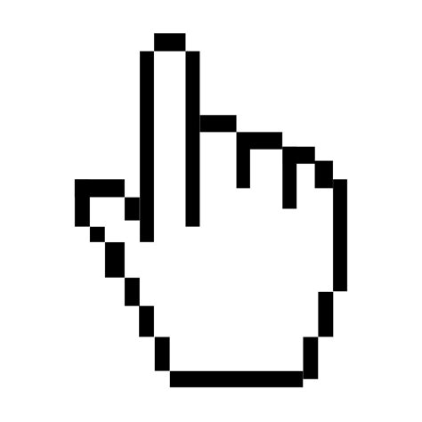 Pixel Cursor Hand Instant Download Svg Png  Digital Etsy Australia