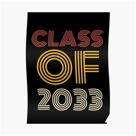 Retro Class Of 2033 Poster By Somebasic Redbubble