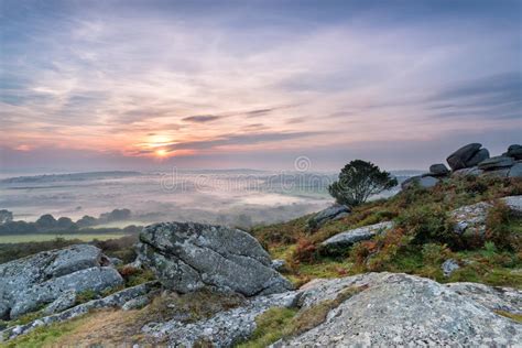 Autumn Mists Over Cornwall Stock Image Image Of Granite 44938997