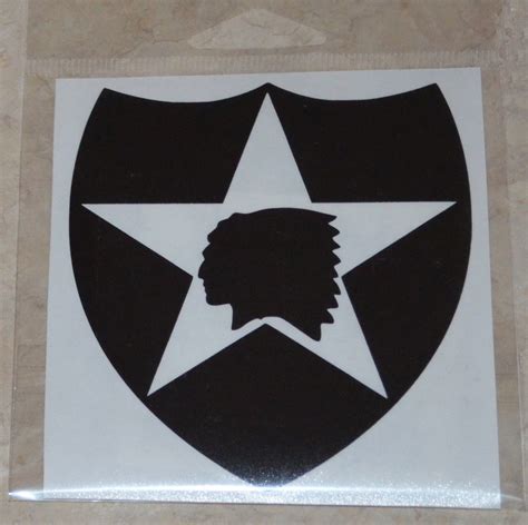 2nd Infantry Division Vinyl Decal Etsy