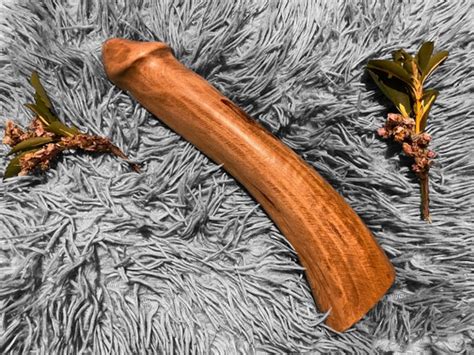 Mature Handmade Olive Wood Dildo Wooden Penis Sculpture Etsy
