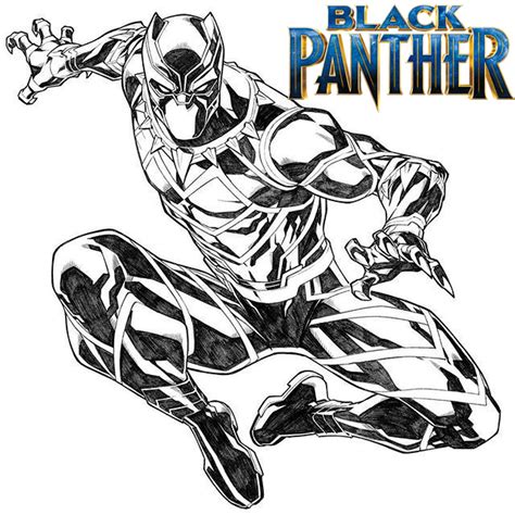 Black Panther Coloring Page Free