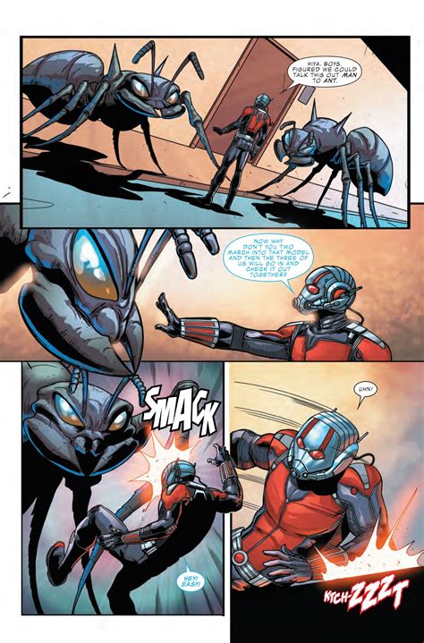 An Ant Man And The Wasps Comic Strip Is Shown In This Page As If