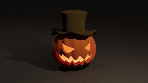 Pumpkin For Halloween 3d Model Cgtrader