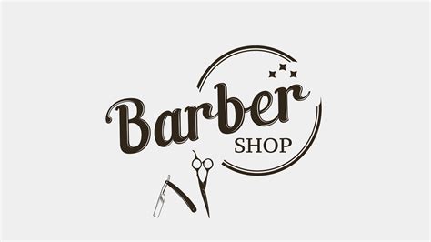 Illustrator Tutorial Barber Shop Logo Design Youtube