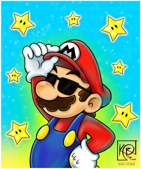 Mario Cool By Kyzinha On Deviantart Super Mario And Luigi Super